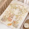 Newborn Cartoon Print Gauze Swaddle Blanket - Two-Layer Infant Wrap, Absorbent Bath Towel