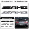 3D ABS AMG Tylny Znak Znak Litery Odznaka Bagażnika dla Mercedes-Benz W204 W205 W176 W177 W212 W213 Naklejka Akcesoria
