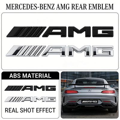 3D ABS AMG Heckemblem Emblem Buchstaben Kofferraumemblem für Mercedes-Benz W204 W205 W176 W177 W212 W213 Aufkleber Zubehör