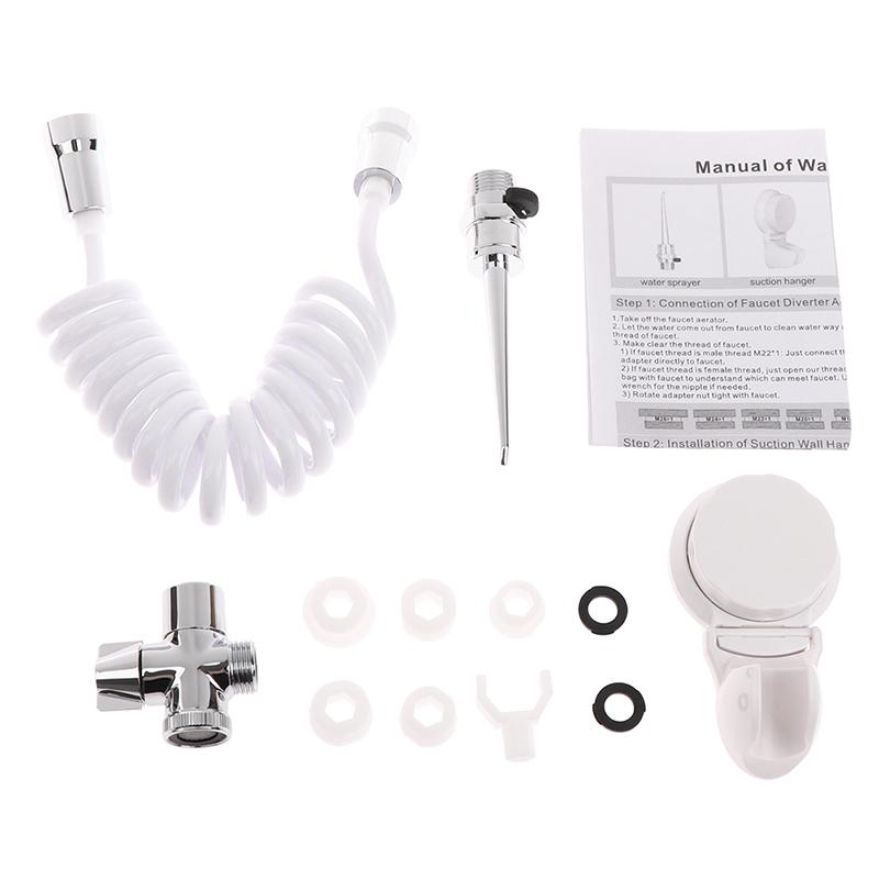 4 Pieces Abs Dental Spa Water Jet Flosser Oral Irrigator Teeth Toothbrush Easy Diy Installation Movable Toothpick Kit Cleaner