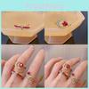 Stunning Pink Diamond Butterfly Knot Adjustable Ring For Women Stylish And Elegant Design