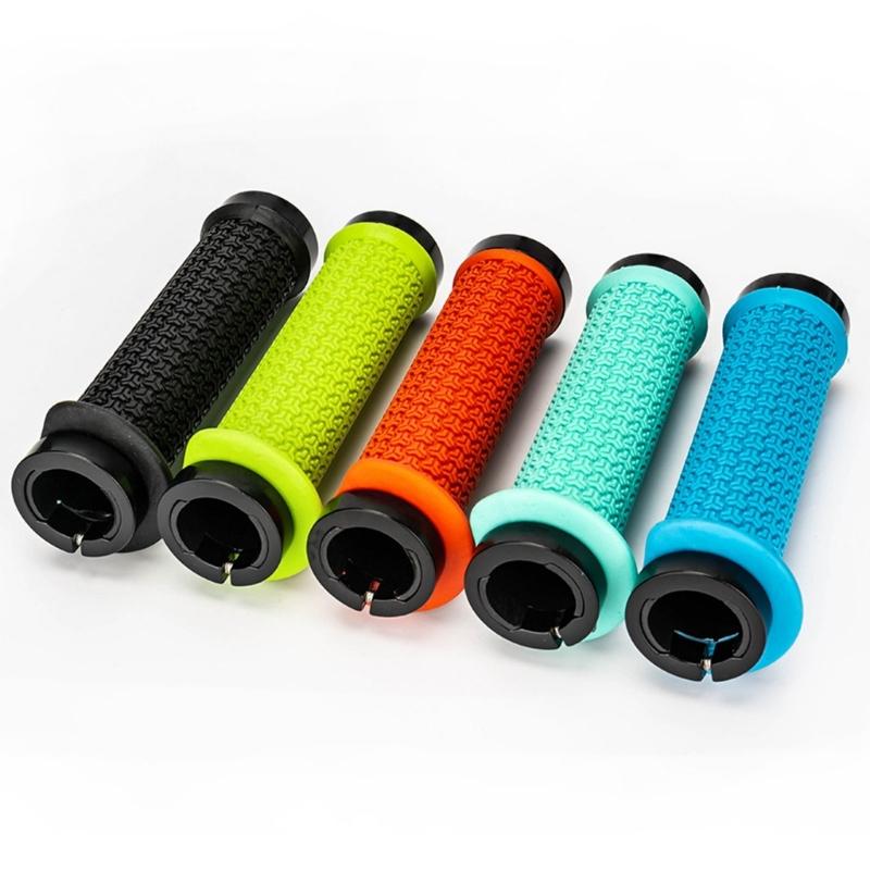 Comfortable NonSlip Bicycles Handlebar Grips Double Locks On Bike Grips Handle End Grips Cycling Accessories Enduring