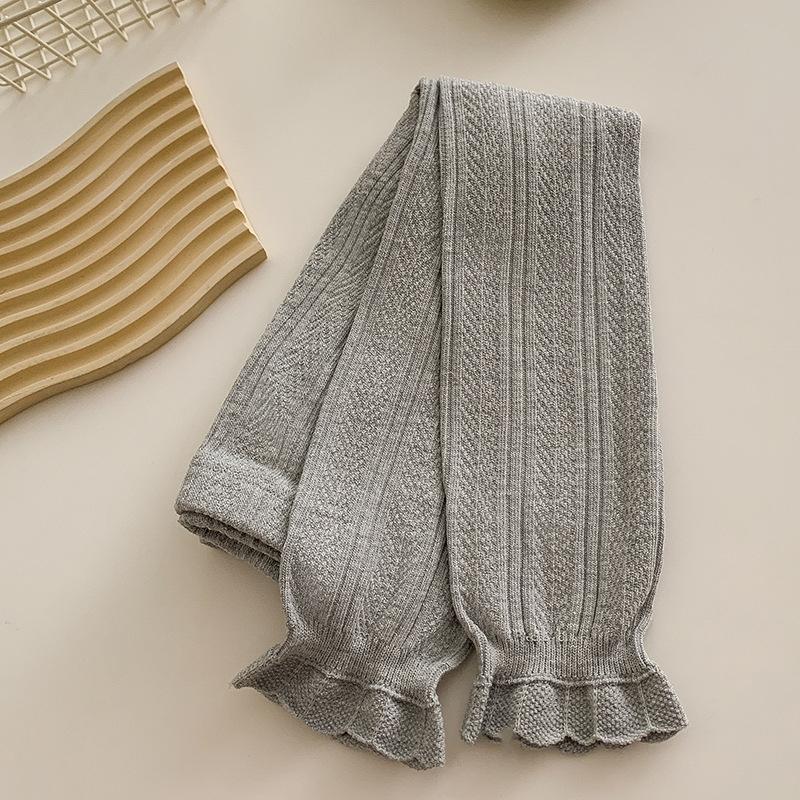 

Леггинсы для девочек ясельного возраста Весна Осень Новые Тонкие Детские Брюки Девять Девятых Модные Леггинсы-лепестки для Принцесс Детские Студенческие Колготки XL серый