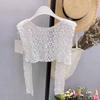 Lace Knitted Crochet Hollow Fake Collar Women Small Shawl Decorative Fake Collar Women Clothes Accessories Detachable Collar