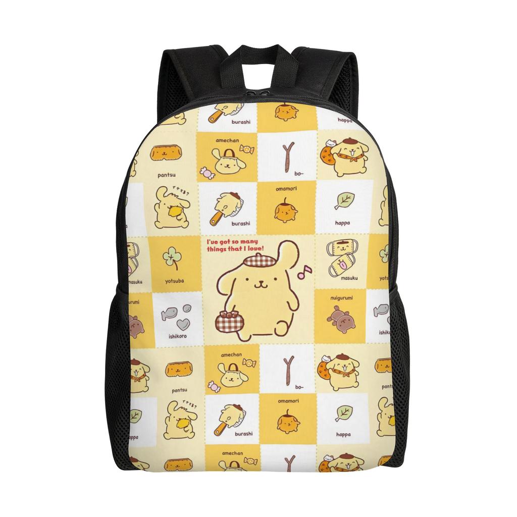 P-Pompompurines Laptop Backpack Men Women Basic Bookbag for School College Students Dog Cartoon Bags