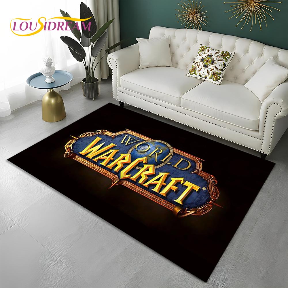World of Warcraft Game WOW Lich King DH Carpet Rug for Home Living Room Bedroom Sofa Doormat Decor,Area Rug Non-slip Floor Mat