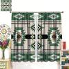 Western  Blackout Curtains, Boho Geometric Southwestern  Abstract  Window Drapes, For Living Room Bedroom 2 Panels
