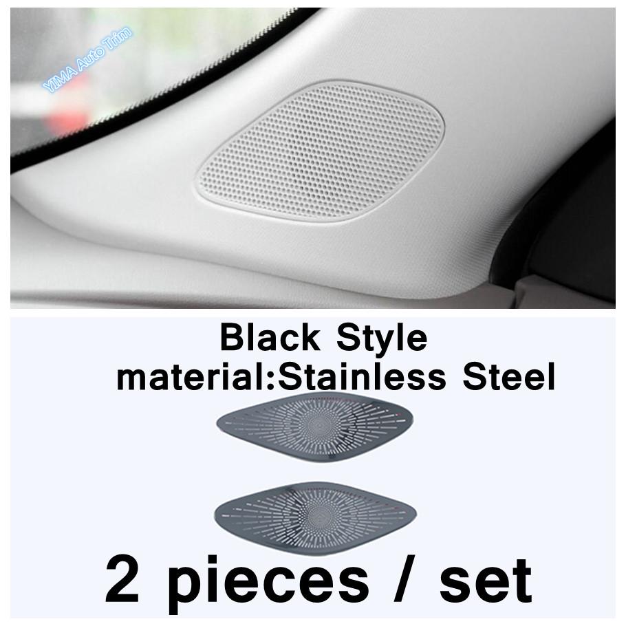 Audio Tweeter Speaker Cover Car A-pillar / trument Small Horn Stainless Steel Sticker Trim For Chevrolet Malibu 2016 -