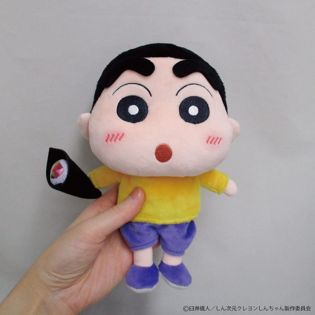 Sanei Boeki New Crayon THE Supernatural Battle Sticky Sushi New 3DCG W11 x D10 x H20cm Plush Toy SN43 Dimension! Shin-chan MOVIE - Hand-rolled