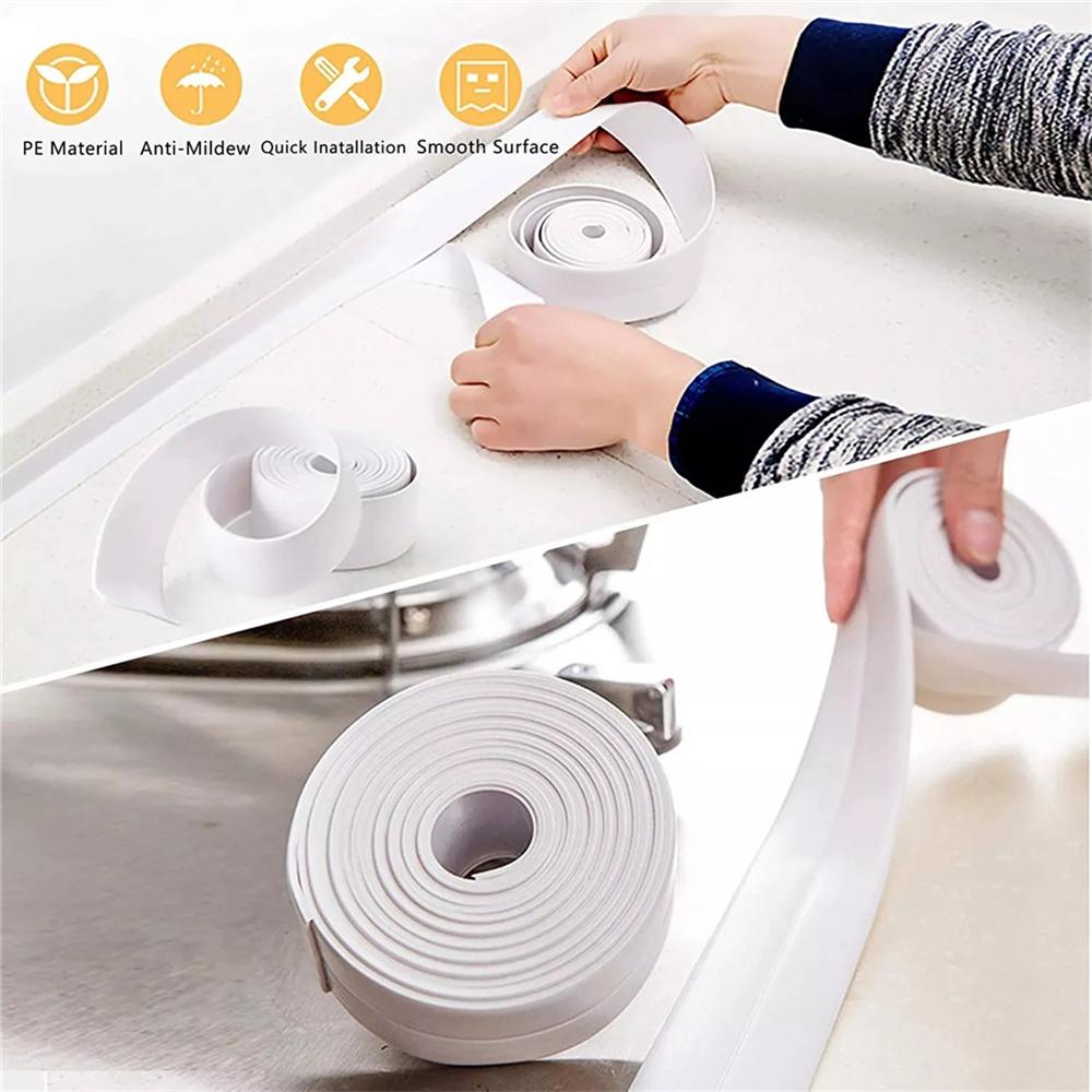 3.2M Pvc Shower Seal Tape Waterproof White