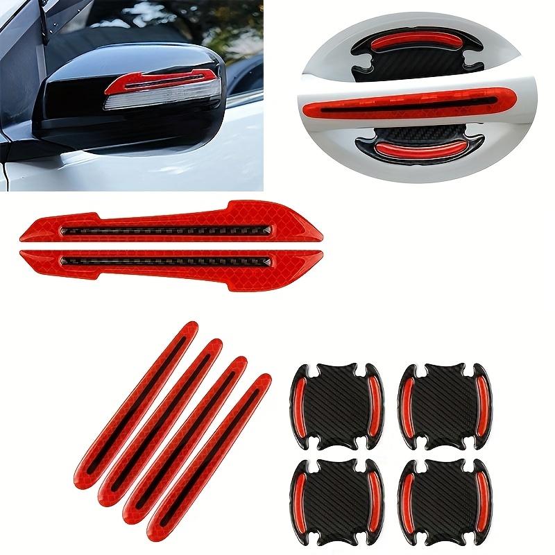 

10 PCS Car Reflective Sticker Door Bumper Strip Reflective Car Mirrors Anti Scratch Protection Stickers Car Strip Stickers