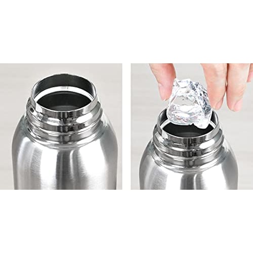 NEW FORTY Stainless Steel Water Bottle, 730ml, Direct Drinking, One-Touch Insulated, with Cover (Red)