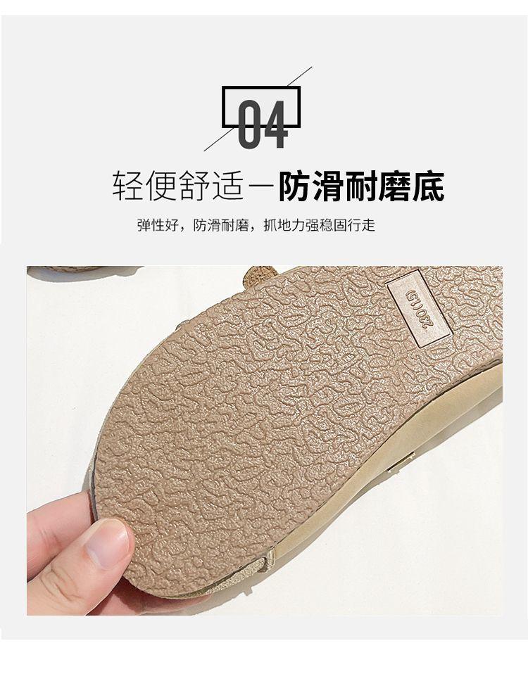Fashion Autumn Women's Flat Shoes Casual Mary Jane Shoes Soft Sole Cross Buckle Comfortable Shoes Women's Mules Mix Order