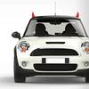 2pcs 3D Cool Design Car Sticker - Devil Horn, Anti-collision Small Saplin, Car Roof Decoration, Roof Sticker, 3D Sticker