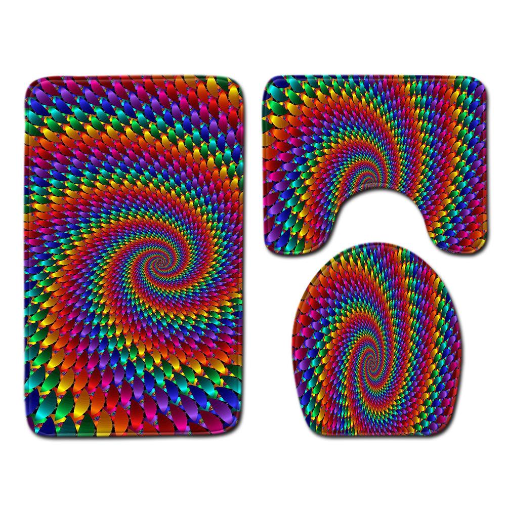 

Крутой узор Коврик для ванной туалетный набор из трех предметов 45cmx75cm