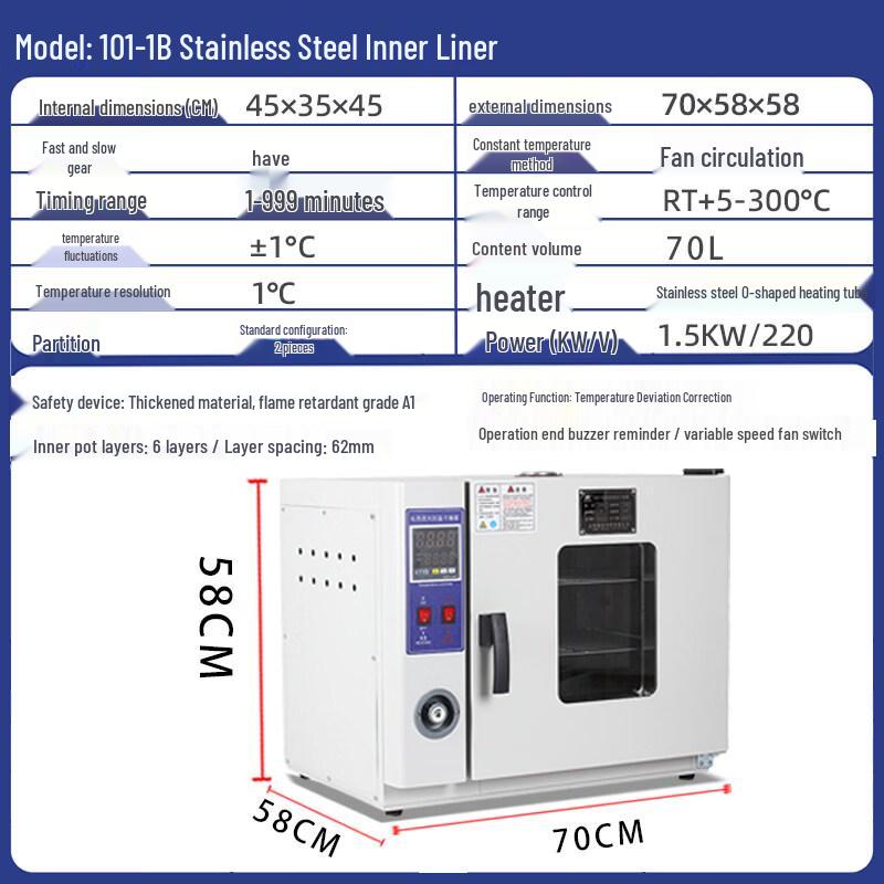 RSRDDY Industrial Laboratory Forced Air Drying Oven