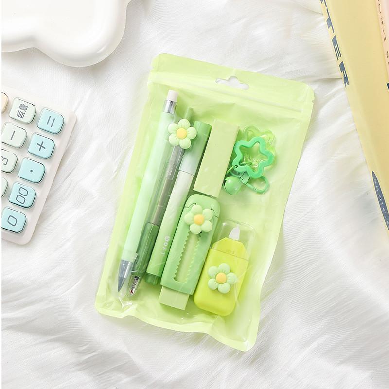 Floral Stationery Set For Students With Cute Design And Practical Supplies Gift For Kids And Teens