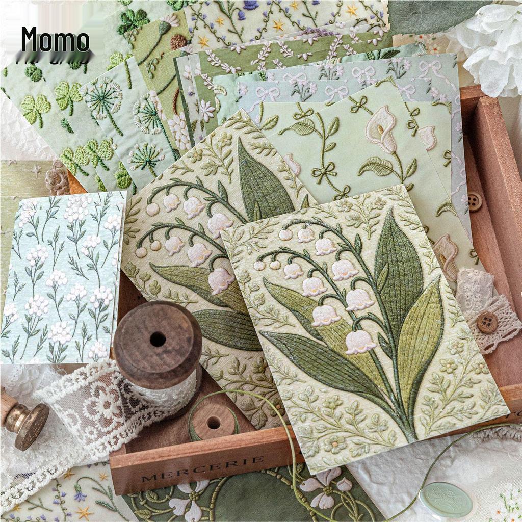 Mò Mò Embossed Paper: Retro Diary & DIY Scenery Decoration Series