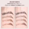 EXWICH Eyebrow Pencil, Chocolate Brown, Soft Color Payoff, Double-Ended, Toothbrush-Shaped Eyebrow Brush, Triangular Tip, Natural Finish