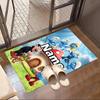 Custom Name Personalized Blue Smurfs Print Carpet, Versatile Home Decor Rug, for Playroom, Apartment, Balcony, Entryway, Hallway Gift