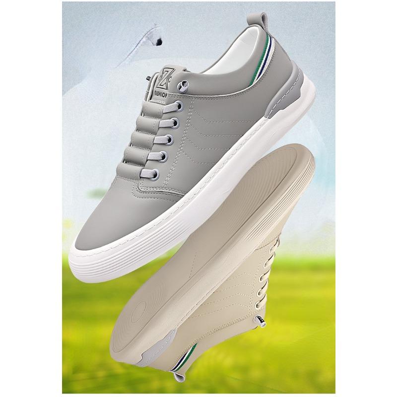 Fashion Spring Autumn New Hand-stitched Man Board Shoes Fashion Korean Version Light Solid Color Male Shoes Casual Men's Sneakers