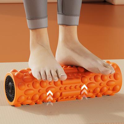 Elektrische Vibrations-Schaumstoffrolle, Yoga-Säule, wiederaufladbare Massagesäule, 5 Modi, Übungsrolle für Yoga und Pilates