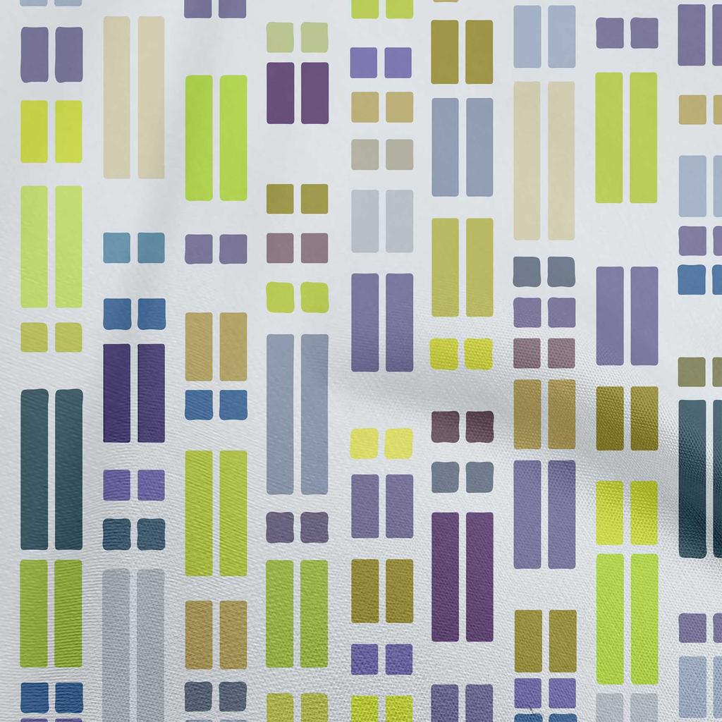 oneOone Bavlněný Flex Zelený Látka Geometrický Obdélník Šicí Látka Na Metráž Potištěná DIY Oblečení Šicí Potřeby 40 Palců