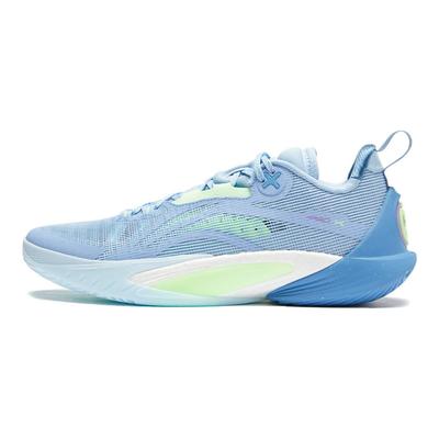 LiNing Flash 10 Technologie odrazu Lehká Stabilita odrazu Podpora Protiskluzové Prodyšné Nízké Basketbalové boty Pánské tenisky Aurora-Blue ABAU021-4