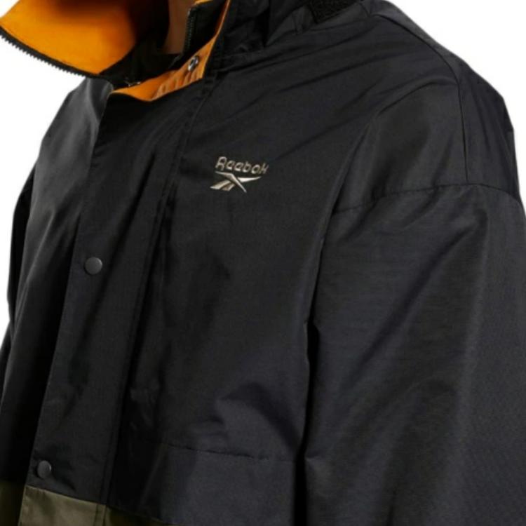 Reebok Fashionable Long Sleeve Jacket With Detachable Hood And Zipper Men jackets H52863