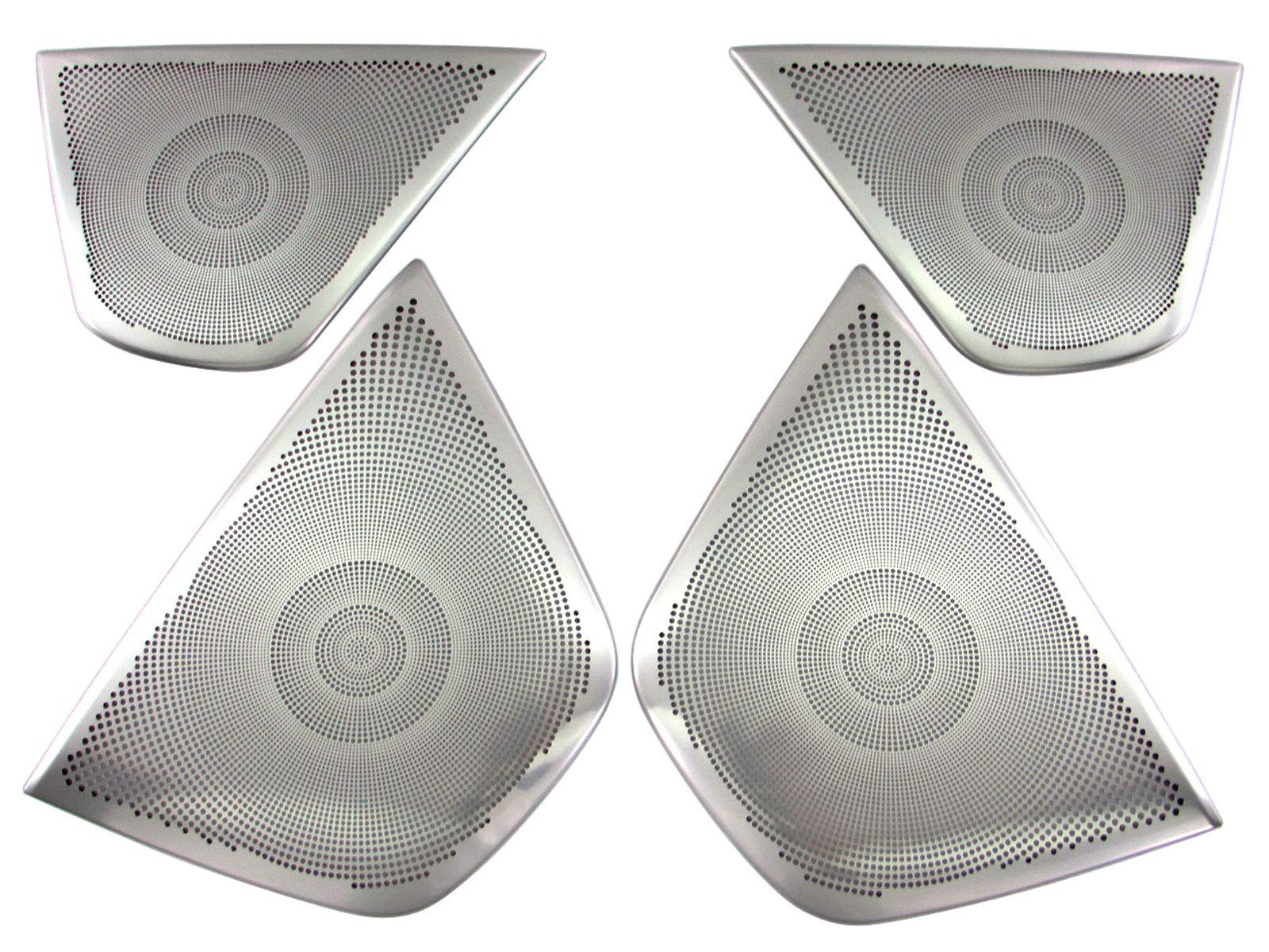 BRIGHTZ W246 Stainless Steel Door Speaker Satin Silver B-Class Panels, 4-Piece, [SPEAKER-079], B180/B250