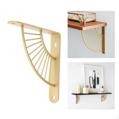 Supporto per mensola galleggiante decorativa in metallo, angolare, resistente, con viti per