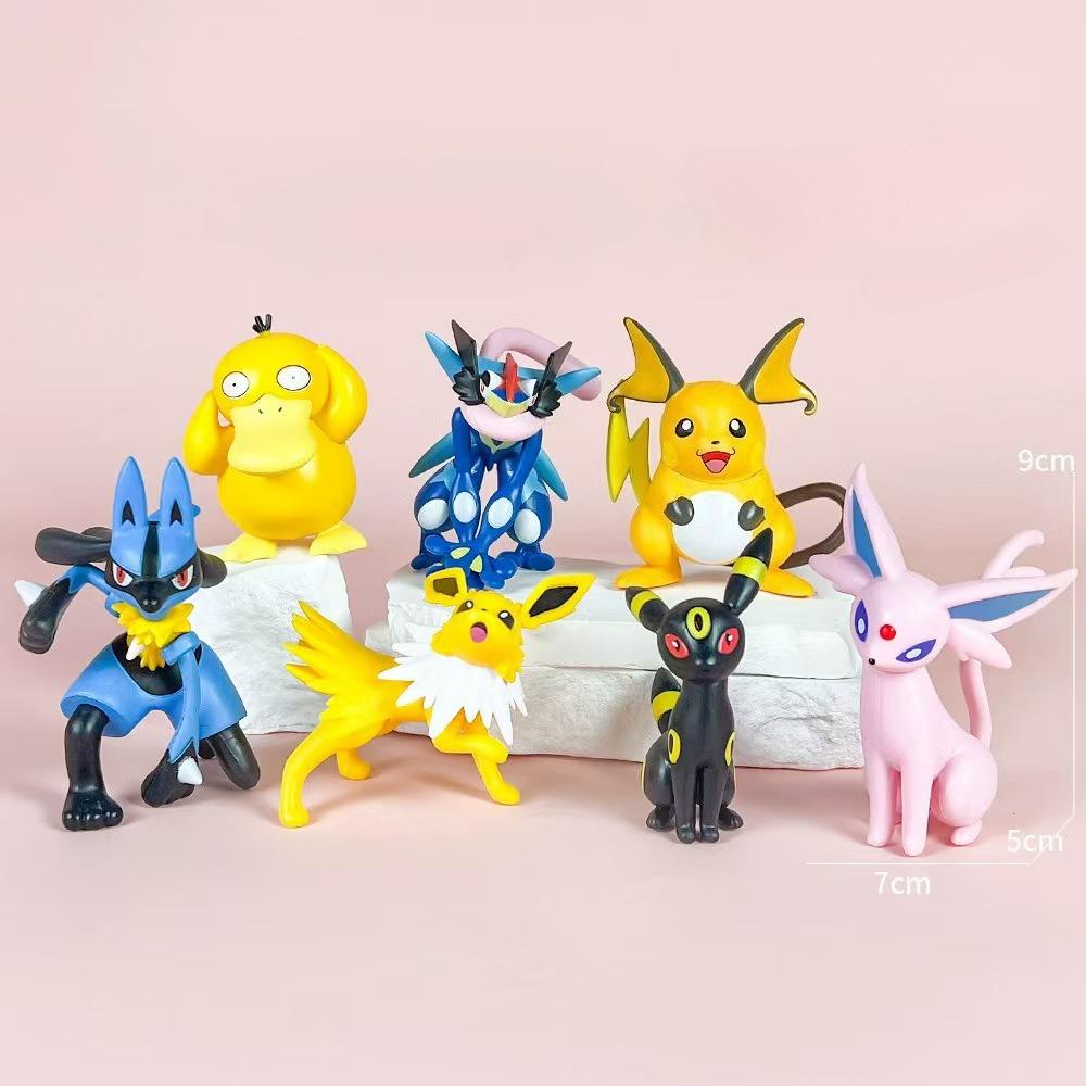 Pokmon Anime Character Pocket Monster 5-8cm Adorable Action Doll Charm Model Decoration Toy GiftsPokmon Anime Character present pack by bag