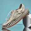 Summer Comfortable Mens Textile Knitting Upper Eva Footbed Dress Beach Water Shoes, Updatest Newest Fashionable  Japanese
