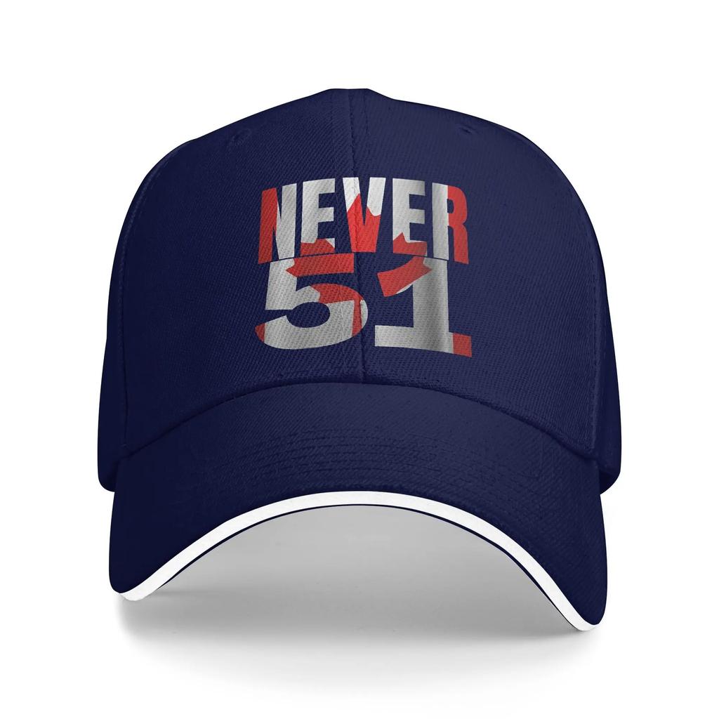 Never 51 With Flag Sun Baseball Cap Summer Unisex-Teens Print Trucker Hat High Quality Fashion Outdoor Sports Baseball Caps