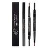 Double Eyebrow Pencil Five Automatic Rotating Color Waterproof Not Shading with Eyebrow Brush Triangle Three-dimensional Eyebrow Pencil