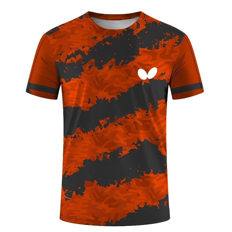 Summer New Men's Round Neck Short Sleeve 3D T-Shirt Quick Dry Ball Dress Print Loose Breathable Comfortable Top