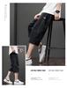 Men's Lightweight Cropped Straight-Leg Casual Trousers - Breathable, Versatile, Large Size, Slightly Elastic