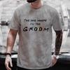 Team Groom Shirt Friends Stag Bachelor Party T-shirt Graphic Tee Husband Wedding Groomsman Clothes Male Y2k Tops Best Man Tshirt