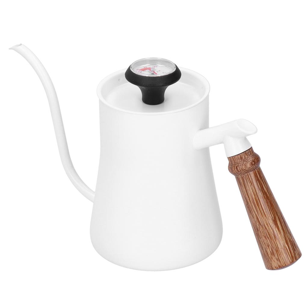 Coffee Pot 650ml Stainless Steel   Narrow Spout Coffee Kettle with Thermometer