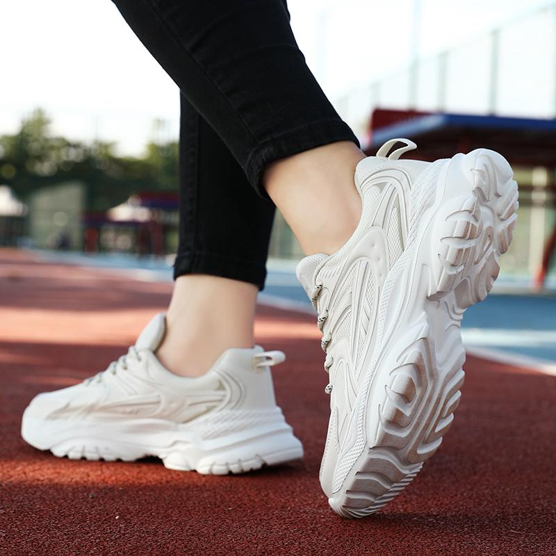 Women's Sports Shoes Breathable Women's Sports Shoes, Thick-Sole Height-Increasing Women's Sports Shoes