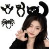 Cute 3D Spider Headband Black Headdress Flexible Spider Headband  Cos Headband