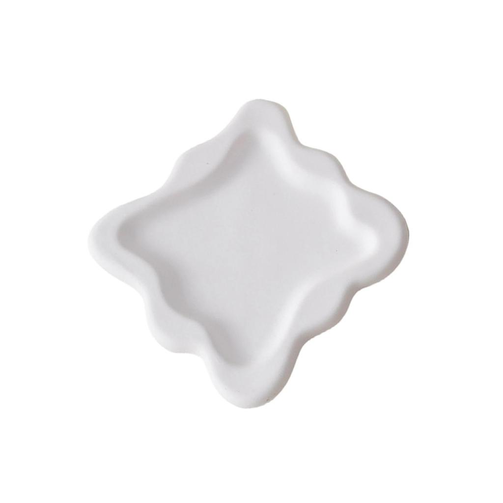 Gypsum Jewelry Dish Photography Props Display Plate for Makeup