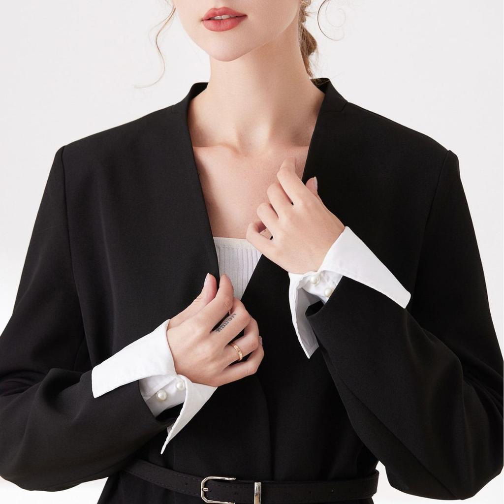 New All-match Detachable Shirt Pleated Flared Sleeve False Cuffs Pleated Wristband Girls Women Clothing Wrist Cuffs