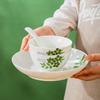 Jinmingli Greenery Keramická 14dílná jídelní sada