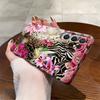 European and American retro leopard print flower Galaxy A13.5G single-layer film case Samsung S25ultra mobile phone case