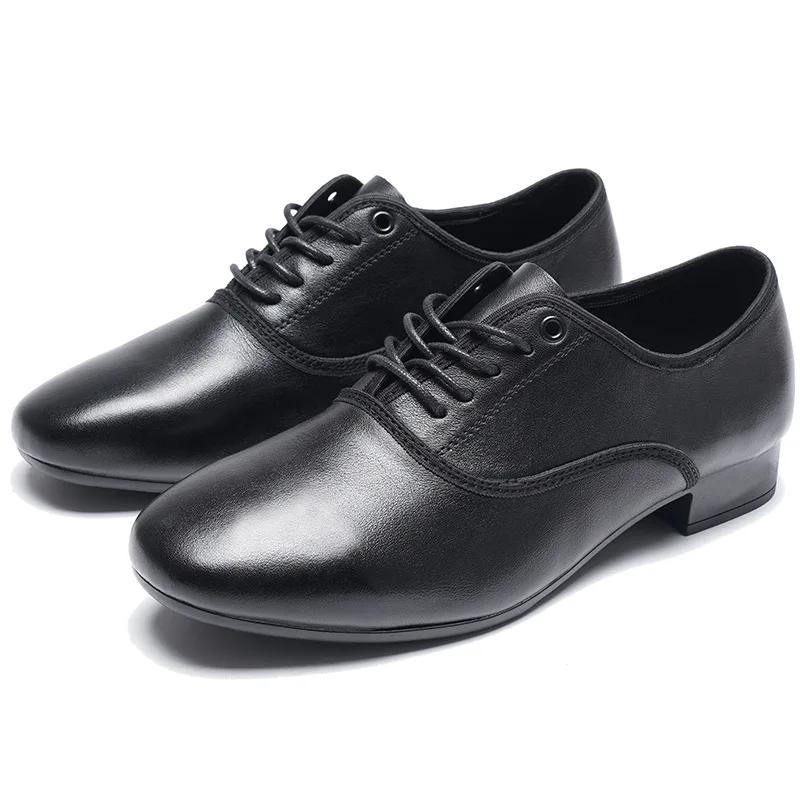  Genuine Leather New Soft Sole Style Brand New Modern Men's Ballroom Tango Latin Dance Shoes Man ballet Shoes Male