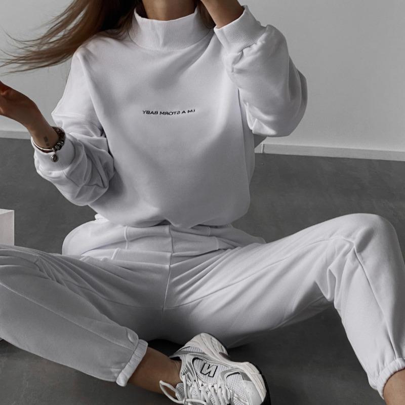 New Casual Suit Long-sleeved Women's Printed Hoodie Suit Two-piece Set of Trousers Pullover Sweatpants Two-piece Set