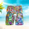 Summer Men's 3D Printed Beach Pants Fashion Versatile Breathable Trend Casual Vacation Style