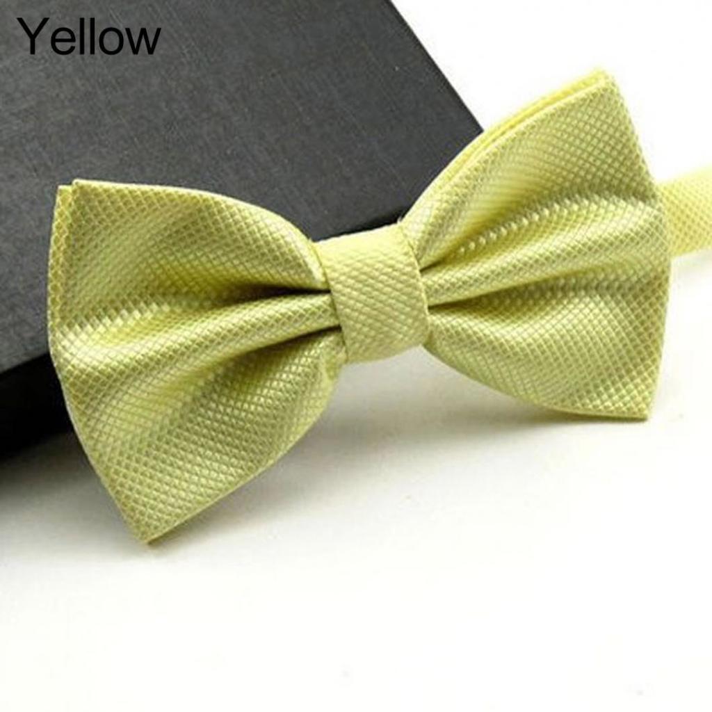 Men's Classic Checked Wedding Bowtie Necktie Tuxedo Fashion Adjustable Bow Tie