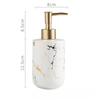 Nordic Matte Gold Ceramics Bathroom Accessories Set Soap Dispenser/Toothbrush Holder/Tumbler/Soap Dish luxurious Washing Set
